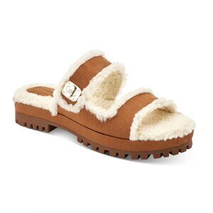 Giani Bernini Tameenna Lug Sole Furry Slippers